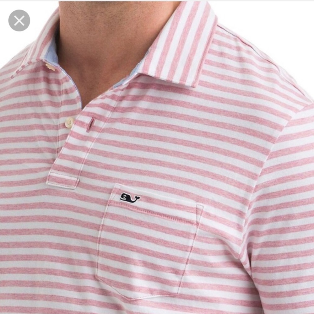 Vineyard Vines Striped Jersey Polo